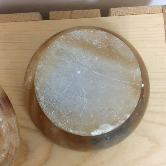 Soapstone Pedestal Bowl with Lid - Picture 4 of 8